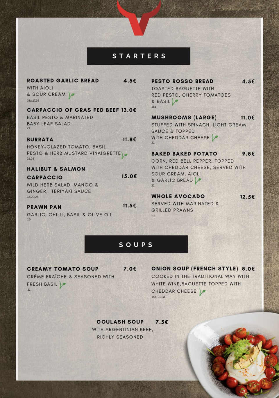 Steakhouse Las Malvinas menu design - Grill, Steakhouse