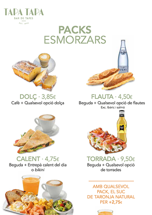 Tapa Tapa Arenal menu design - Vegetarian Friendly, Spanish