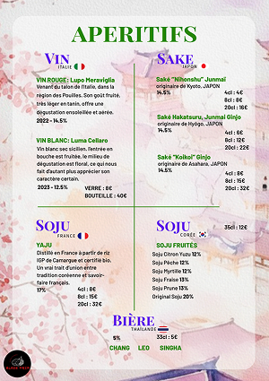 Blaze Trip menu design - Asian, Sushi