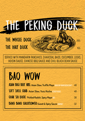 The Noodle House menu design - Asian, Chinese